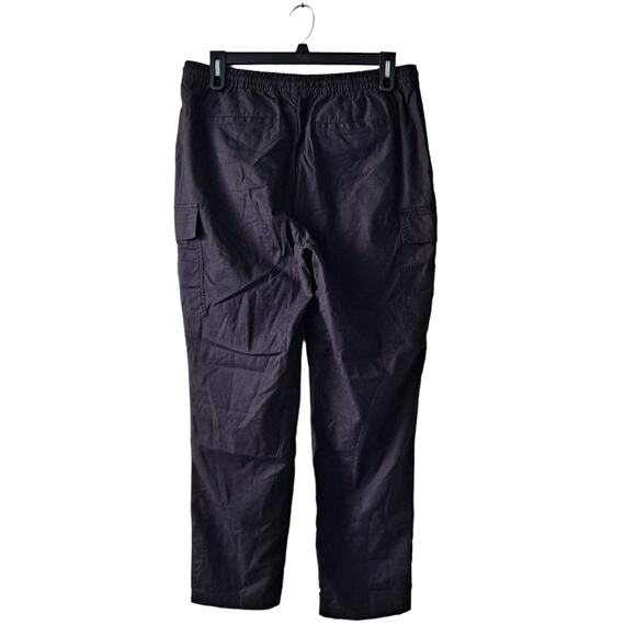 Lands' End Womens Black Elastic Waist Straight Leg Convertible Cargo Pants - 16 - Picture 2 of 11